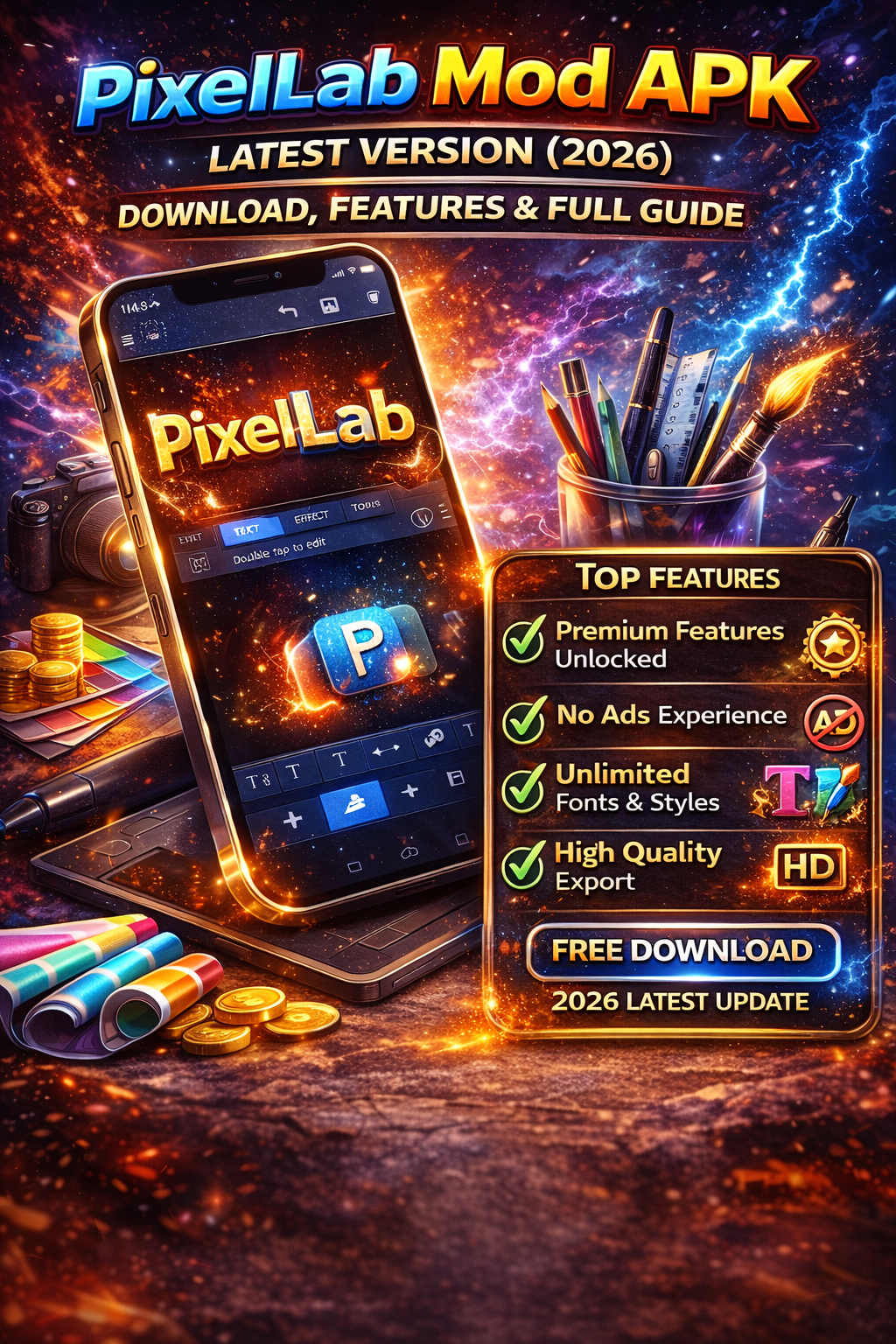 PixelLab Mod APK Latest Version 2026 – Premium Unlocked