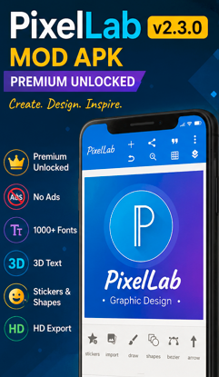PixelLab v2.3.0 Mod APK (Premium Unlocked) Download for Android