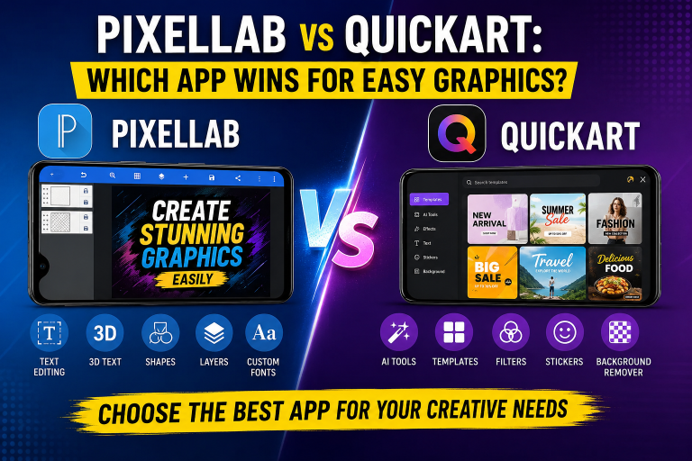 PixelLab vs QuickArt: Which App Wins for Easy Graphics? (2026 Complete Comparison)