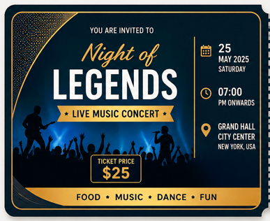 How to Make Professional Event Tickets Using PixelLab