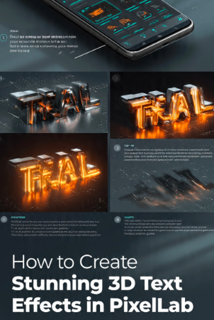 How to Create Stunning 3D Text Effects in PixelLab
