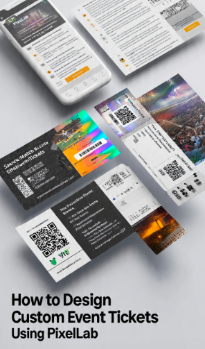 How to Design Custom Event Tickets Using PixelLab