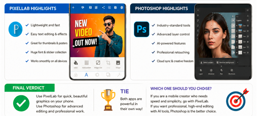 PixelLab vs Photoshop